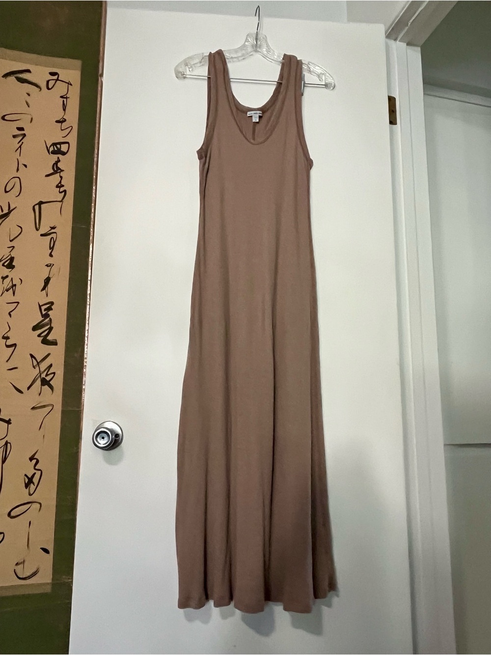 James Perse Taupe Tank Maxi Dress